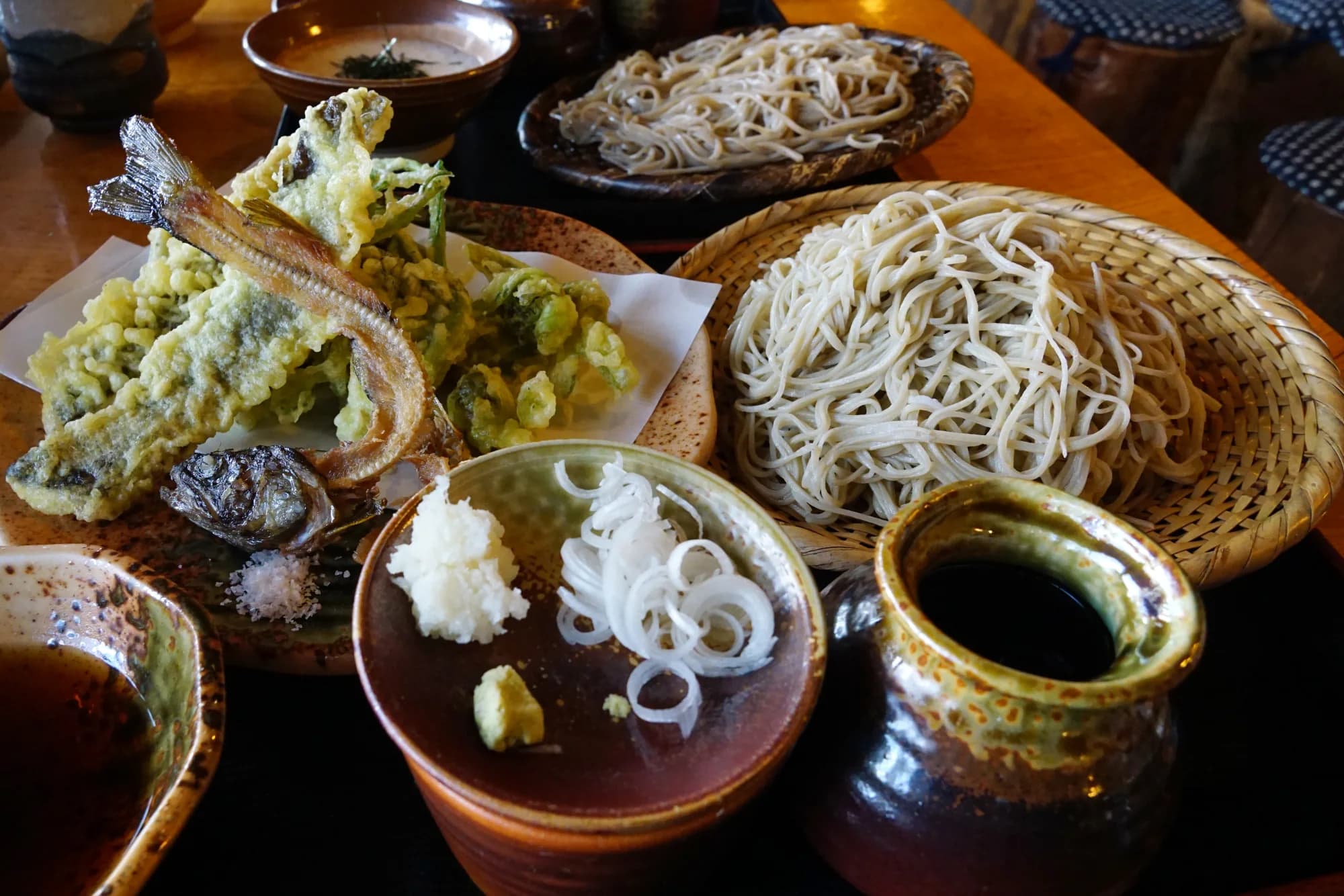 Shinshu soba served in Nagano